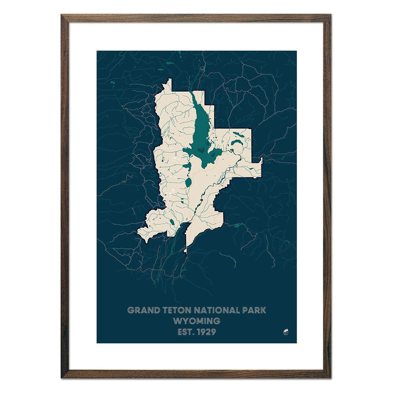 Grand Teton National Park Map - Muir Way - National Park