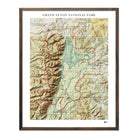 Relief Map of Grand Teton National Park