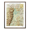 Relief Map of Grand Teton National Park