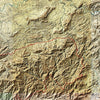 Great Smoky Mountains Shaded Relief Map