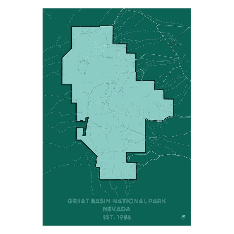 Great Basin National Park Map - Muir Way - National Park