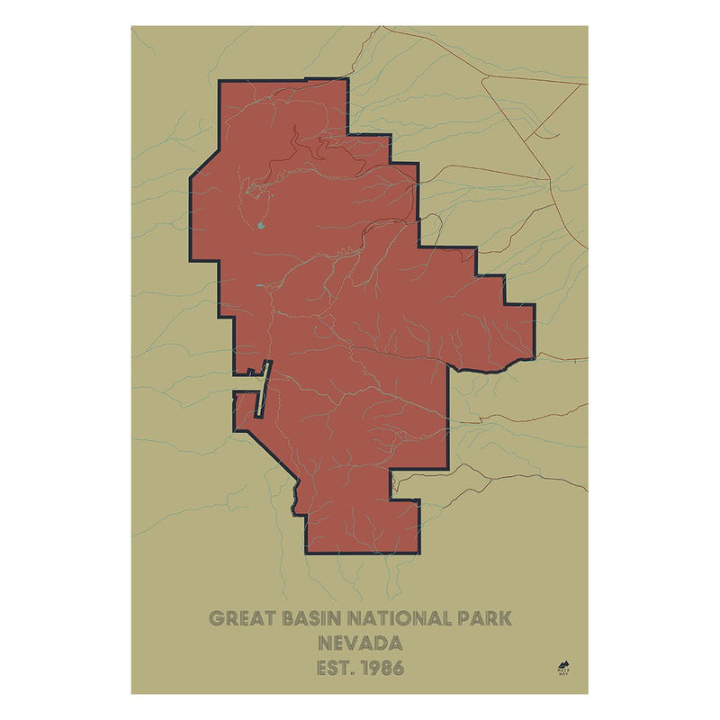 Great Basin National Park Map - Muir Way - National Park