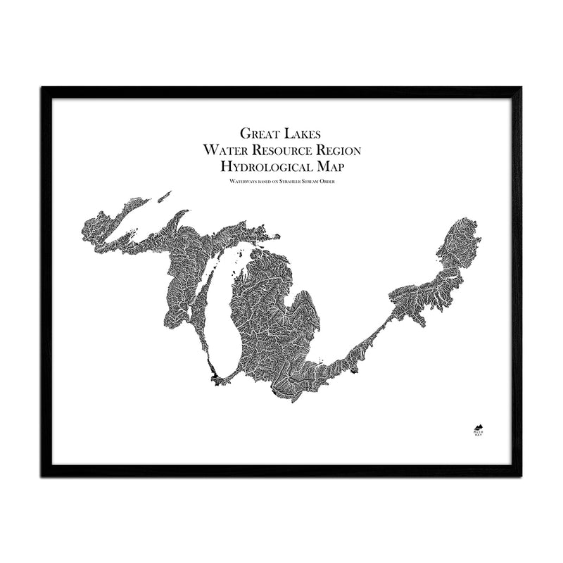 Great Lake Regional Hydrological Map - Muir Way - Hydrology