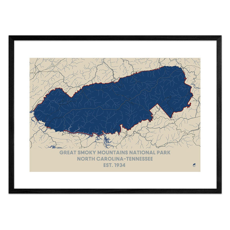 Great Smoky Mountains National Park Map - Muir Way - National Park