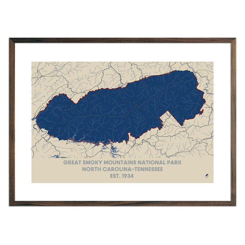 Great Smoky Mountains National Park Map - Muir Way - National Park