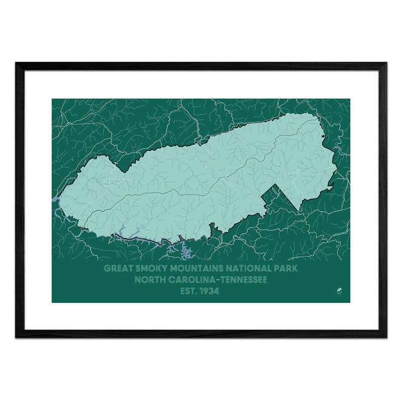 Great Smoky Mountains National Park Map - Muir Way - National Park