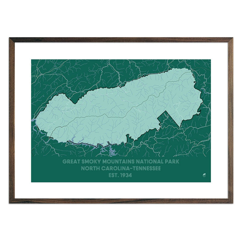 Great Smoky Mountains National Park Map - Muir Way - National Park