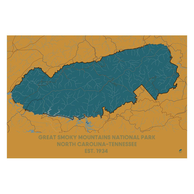 Great Smoky Mountains National Park Map - Muir Way - National Park