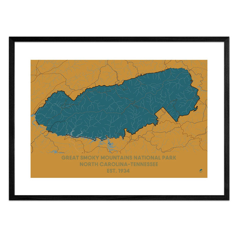 Great Smoky Mountains National Park Map - Muir Way - National Park