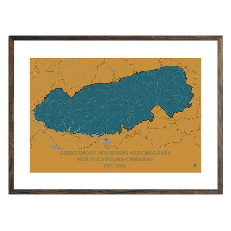 Great Smoky Mountains National Park Map - Muir Way - National Park