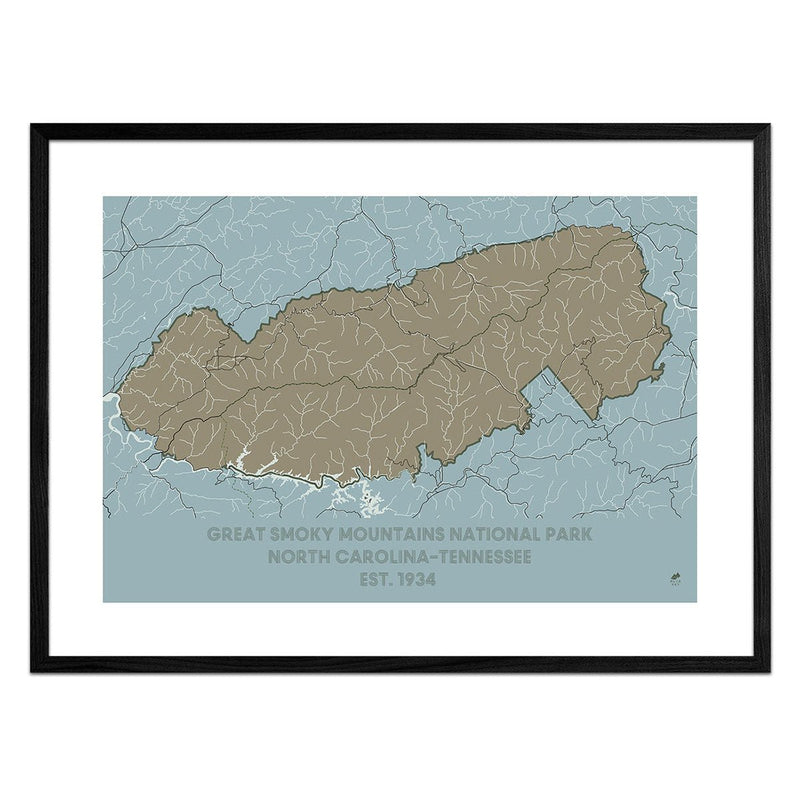 Great Smoky Mountains National Park Map - Muir Way - National Park