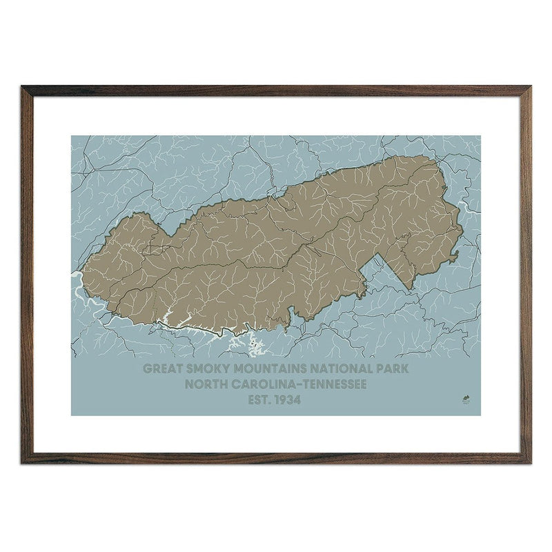 Great Smoky Mountains National Park Map - Muir Way - National Park