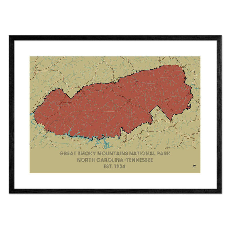 Great Smoky Mountains National Park Map - Muir Way - National Park