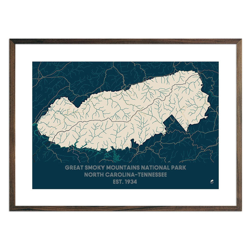 Great Smoky Mountains National Park Map - Muir Way - National Park
