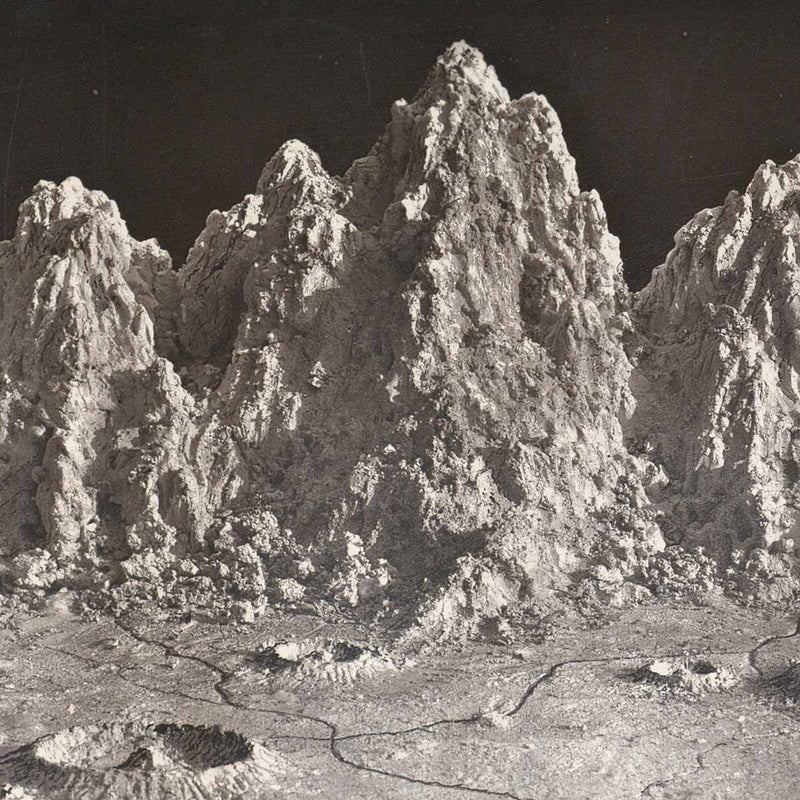 1874 Lunar Mountains and Landscape Print - Muir Way - Astronomy