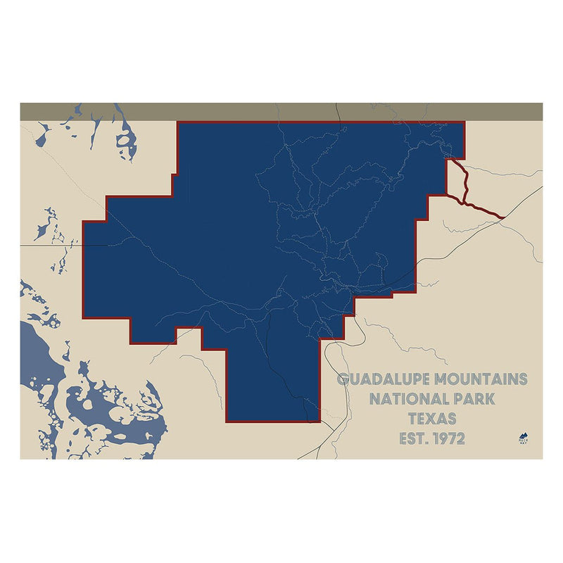 Guadalupe Mountains National Park Map - Muir Way - National Park