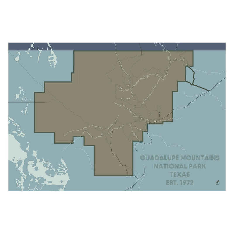 Guadalupe Mountains National Park Map - Muir Way - National Park