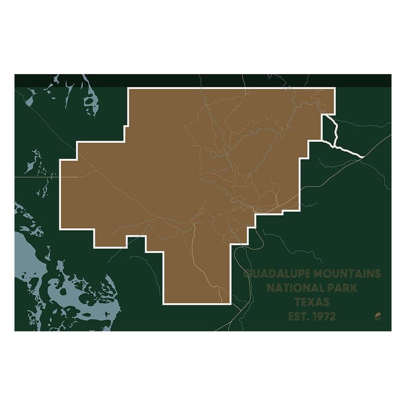 Guadalupe Mountains National Park Map - Muir Way - National Park