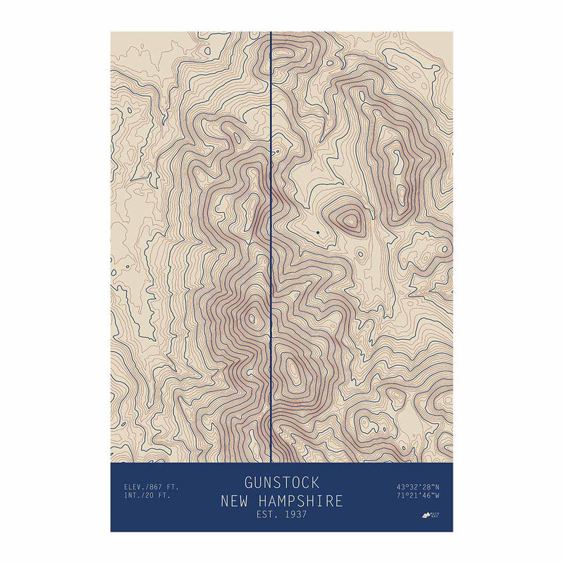 Gunstock, New Hampshire - Muir Way - TOPO Series