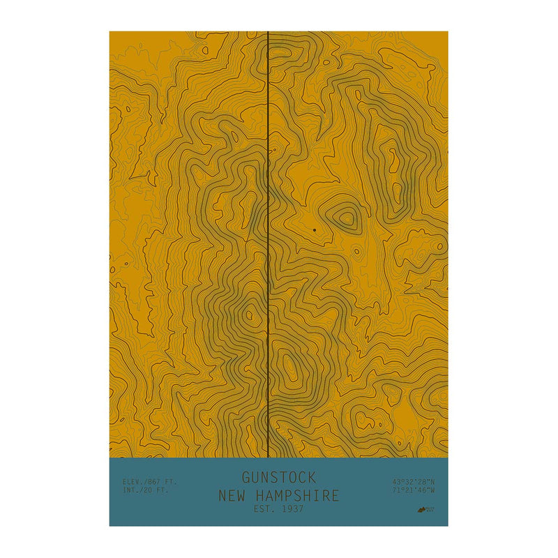 Gunstock, New Hampshire - Muir Way - TOPO Series