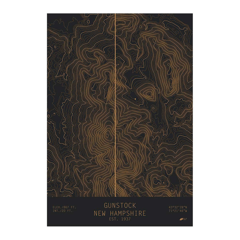 Gunstock, New Hampshire - Muir Way - TOPO Series