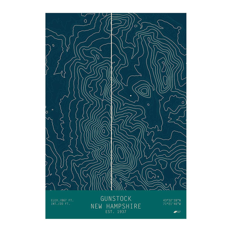 Gunstock, New Hampshire - Muir Way - TOPO Series