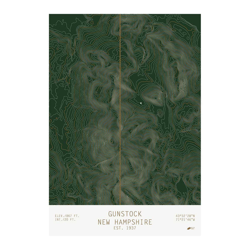 Gunstock, New Hampshire - Muir Way - TOPO Series