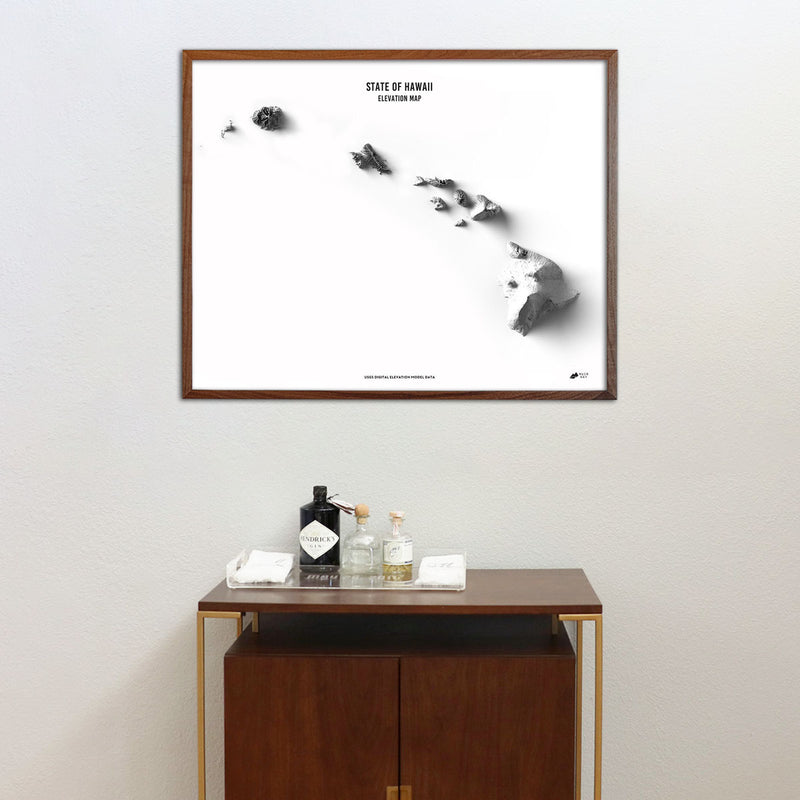 Hawaii Elevation Map - Muir Way - Elevation