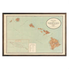 Vintage Map of Hawaiian Islands from 1918