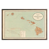 Vintage Map of Hawaiian Islands from 1918