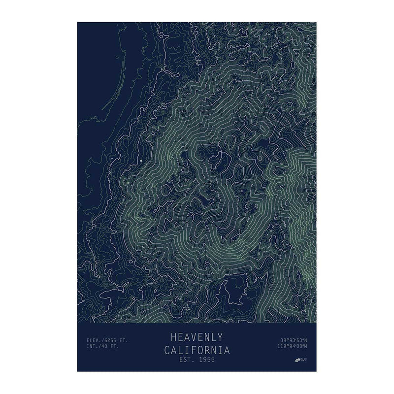 Heavenly, California - Muir Way - TOPO Series