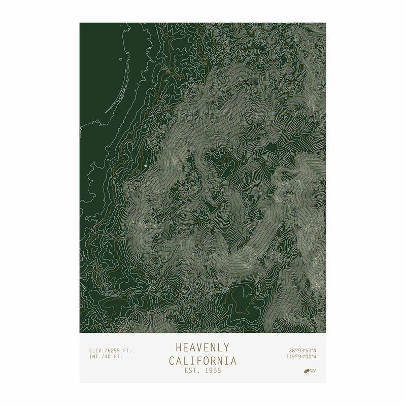 Heavenly, California - Muir Way - TOPO Series