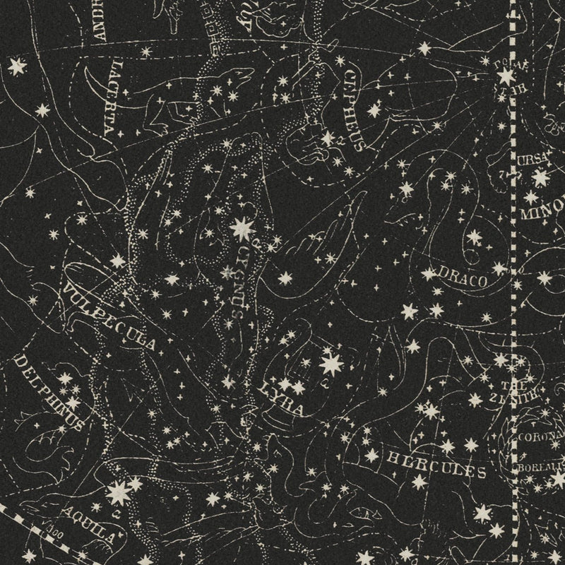 Map of the Heavens April - July 1850 - Muir Way - Vintage Map