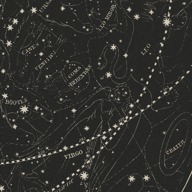 Map of the Heavens April - July 1850 - Muir Way - Vintage Map