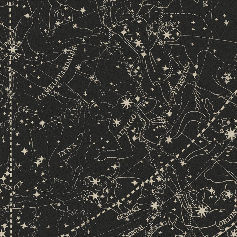 Map of the Heavens January - April 1850 - Muir Way - Vintage Map