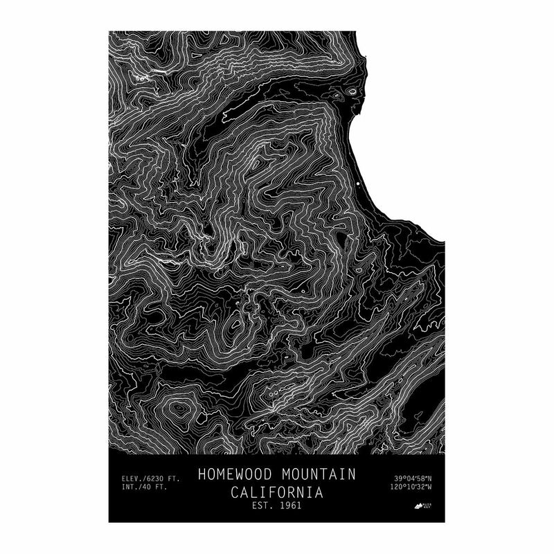 Homewood, California - Muir Way - TOPO Series