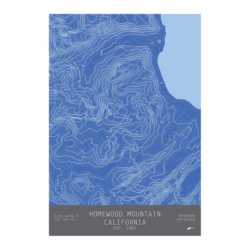 Homewood, California - Muir Way - TOPO Series