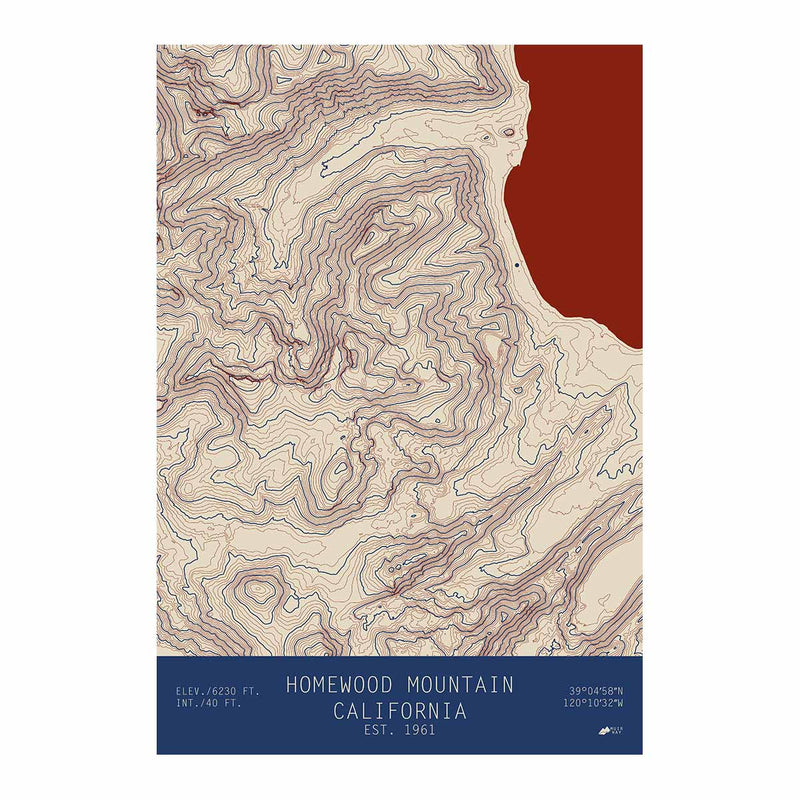 Homewood, California - Muir Way - TOPO Series