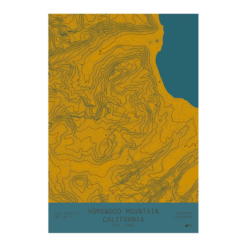 Homewood, California - Muir Way - TOPO Series