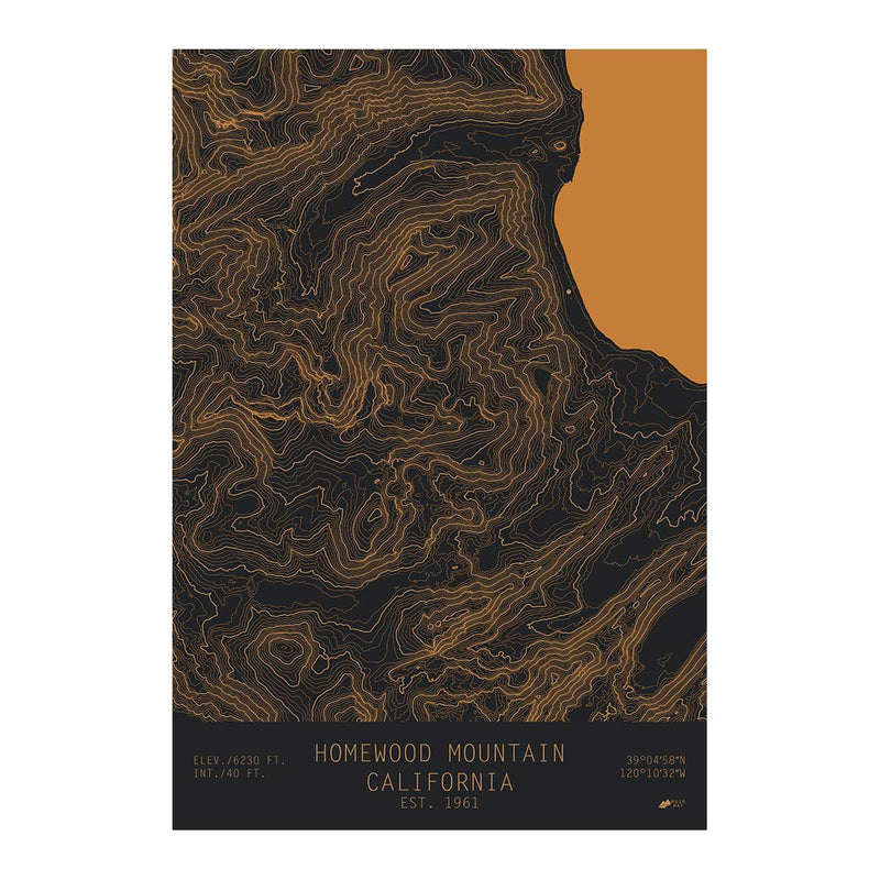 Homewood, California - Muir Way - TOPO Series