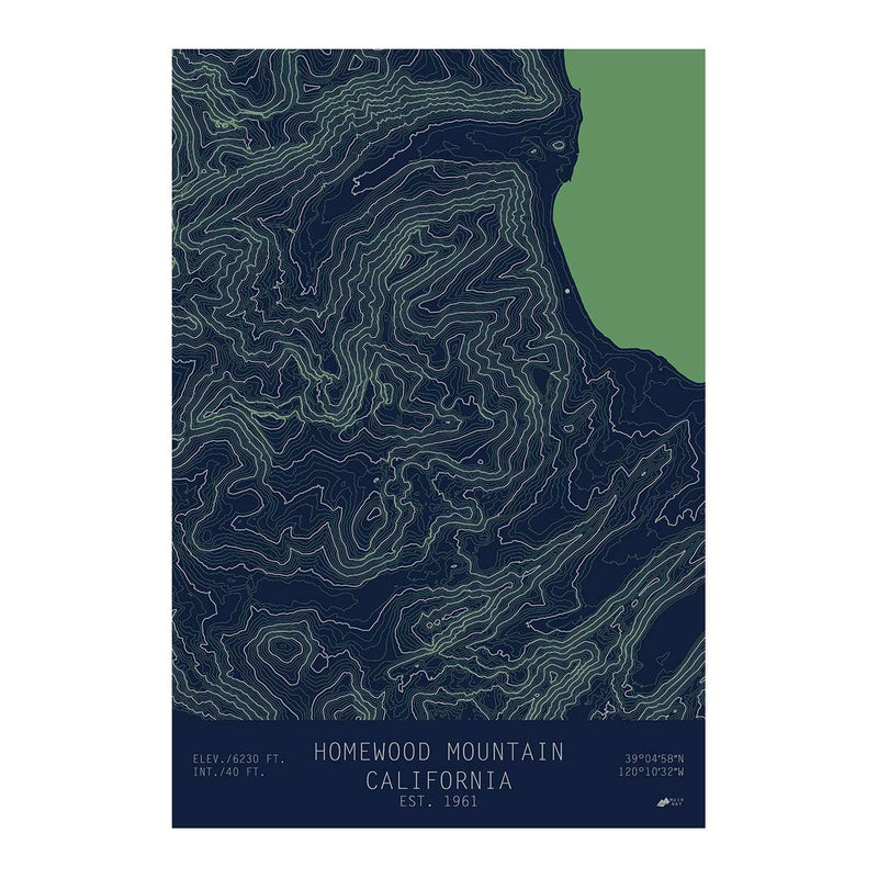 Homewood, California - Muir Way - TOPO Series
