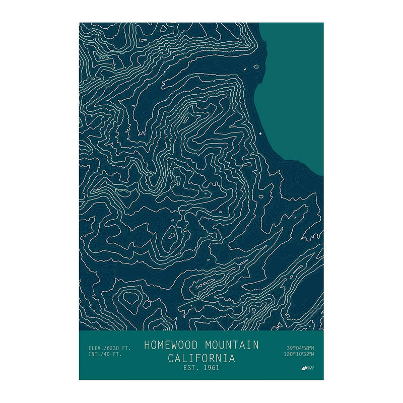 Homewood, California - Muir Way - TOPO Series
