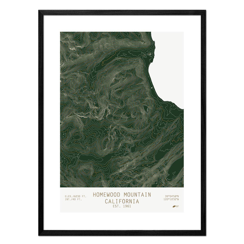 Homewood, California - Muir Way - TOPO Series