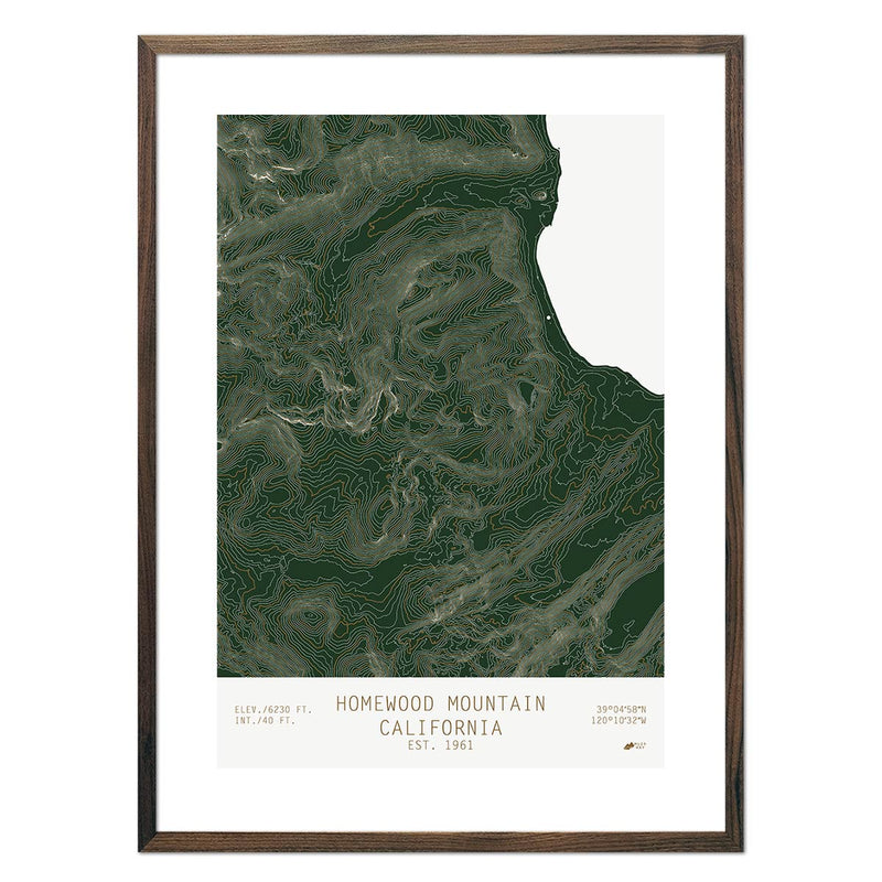 Homewood, California - Muir Way - TOPO Series