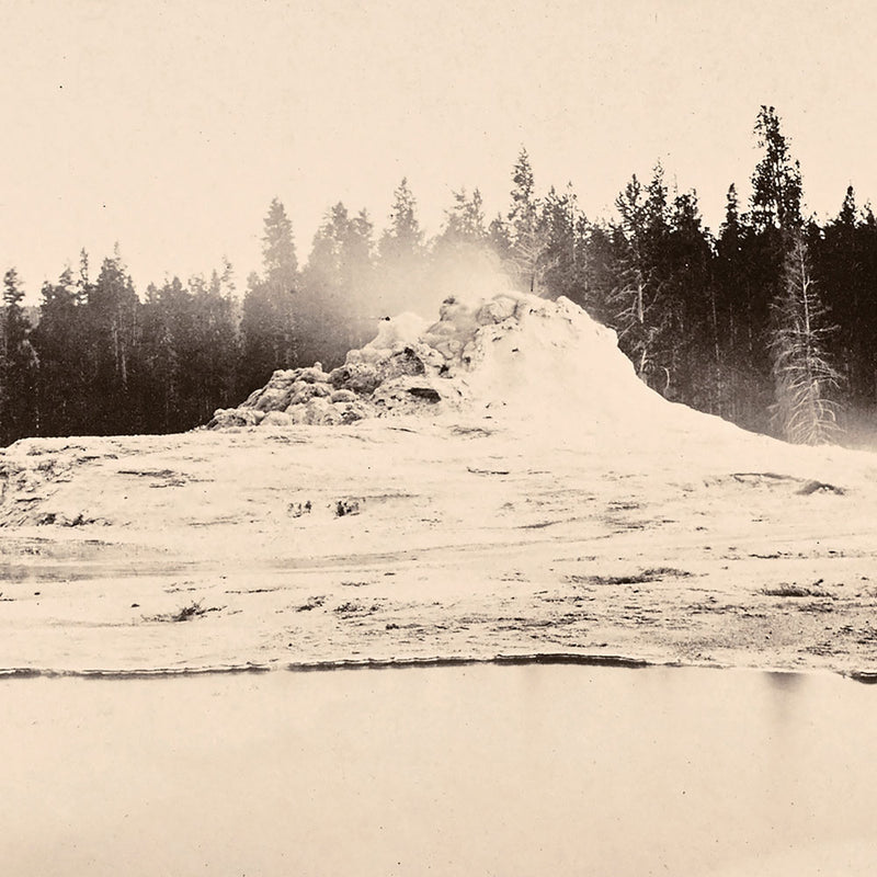 Hot Spring and Castle Geyser, Yellowstone 1873 - Muir Way - Photograph
