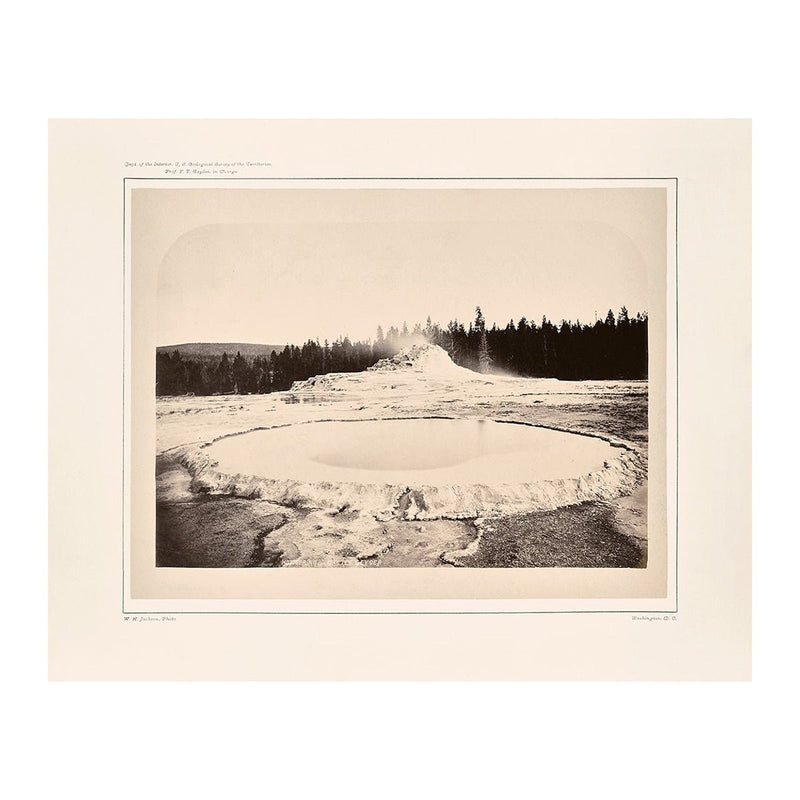 Hot Spring and Castle Geyser, Yellowstone 1873 - Muir Way - Photograph