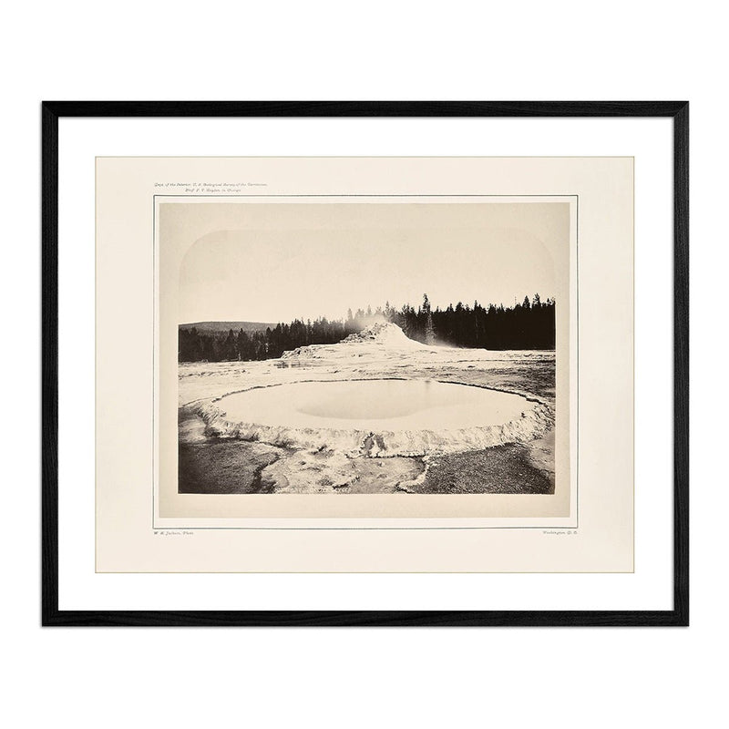 Hot Spring and Castle Geyser, Yellowstone 1873 - Muir Way - Photograph