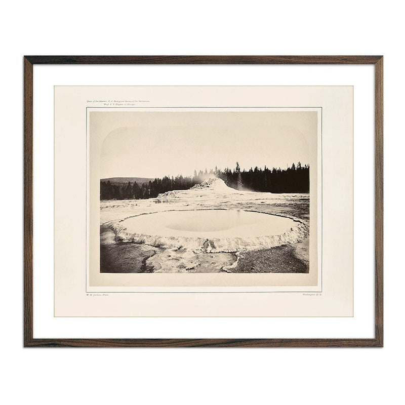 Hot Spring and Castle Geyser, Yellowstone 1873 - Muir Way - Photograph