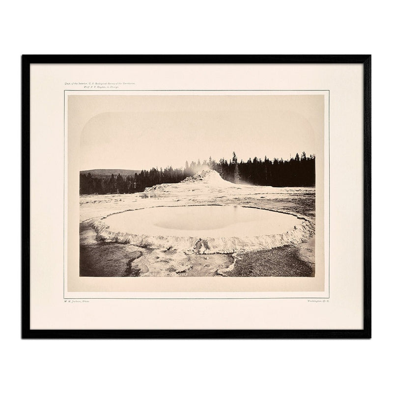 Hot Spring and Castle Geyser, Yellowstone 1873 - Muir Way - Photograph