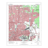 Houston, TX 1967 USGS Map